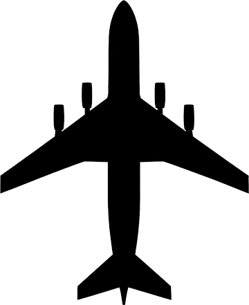 Convair 880 aircraft silhouette